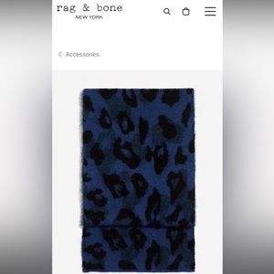 NWOT Rag and Bone Leopard Scarf